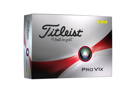 Picture of Titleist Pro V1x One Dozen Yellow Golf Balls