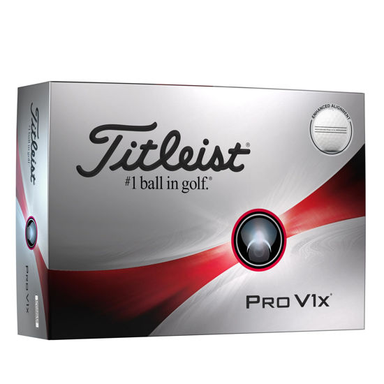 Picture of Titleist Pro V1x One Dozen Enhanced Alignment Golf Balls