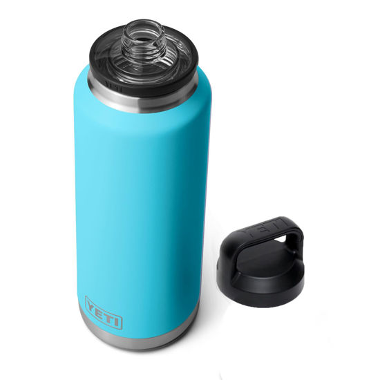 Picture of YETI Rambler 46 oz Bottle, Vacuum Insulated, Stainless Steel with Chug Cap, Reef Blue