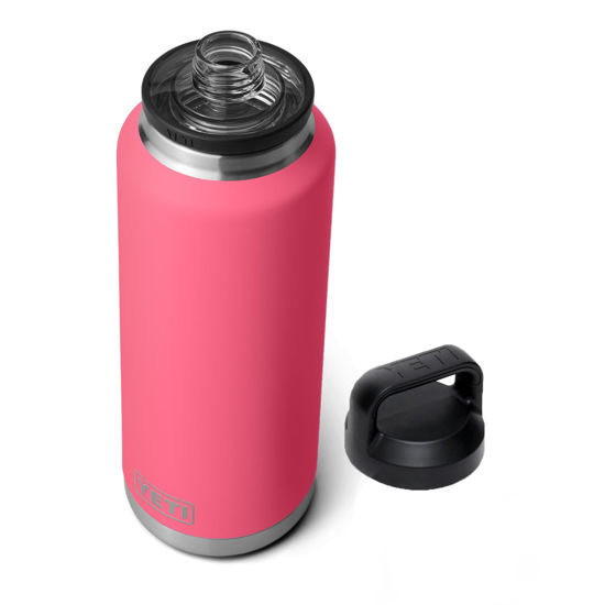 Picture of YETI Rambler 46 oz Bottle, Vacuum Insulated, Stainless Steel with Chug Cap, Tropical Pink