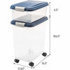 Picture of Airtight Pet Food Storage Container Combo, 3 Piece (Navy)