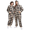 Picture of FOCO New Orleans Saints NFL Plaid One Piece Pajamas - 2XL