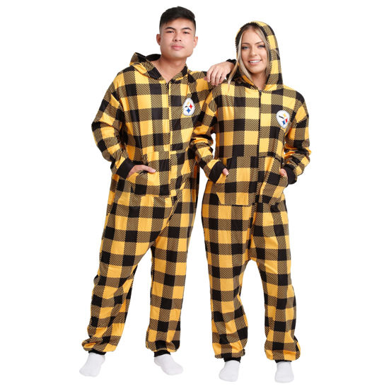 Picture of foco NFL Plaid One Piece Pajamas - S