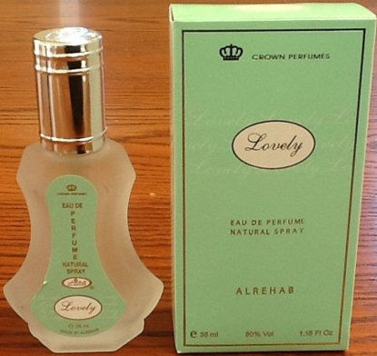 Picture of Lovely - Al-Rehab Eau De Natural Perfume Spray- 35 ml (1.15 fl. oz)- 6 pack