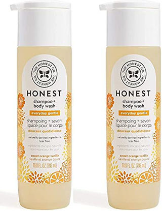 Picture of Sweet Orange Vanilla Shampoo + Body Wash, Tear-Free Baby Shampoo with Naturally Derived Ingredients, Sulfate- & Paraben-Free Baby Bath, 10.0 Fl Ounces (Pack of 2)