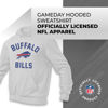 Picture of Team Fan Apparel NFL Adult Gameday Hooded Sweatshirt - Poly Fleece Cotton Blend - Stay Warm and Represent Your Team in Style (Buffalo Bills - Gray, Adult Large)