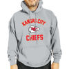 Picture of Team Fan Apparel NFL Adult Gameday Hooded Sweatshirt - Poly Fleece Cotton Blend - Stay Warm and Represent Your Team in Style (Kansas City Chiefs - Gray, Adult Large)