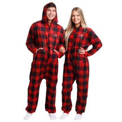 Picture of foco NFL Plaid One Piece Pajamas - M