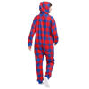 Picture of foco NFL Plaid One Piece Pajamas - L