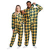 Picture of FOCO Green Bay Packers NFL Plaid One Piece Pajamas - S