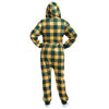 Picture of FOCO Green Bay Packers NFL Plaid One Piece Pajamas - S