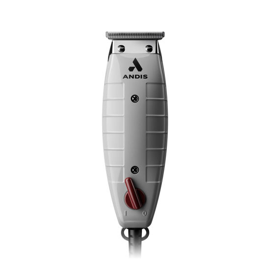 Picture of Andis 04780 Professional T-Outliner Beard & Hair Trimmer for Men with Carbon Steel T-Blade, Bump Free Technology - Corded Electric Beard Trimmer, GTO, Grey