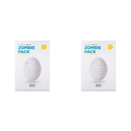 Picture of SKIN1004 Zombie Pack (1box - 8ea) | Wash off Face Mask for Aging Skin, Fine Lines Wrinkles, Enlarged Pores, Dryness, Lifting and Hydrating (Two Pack)