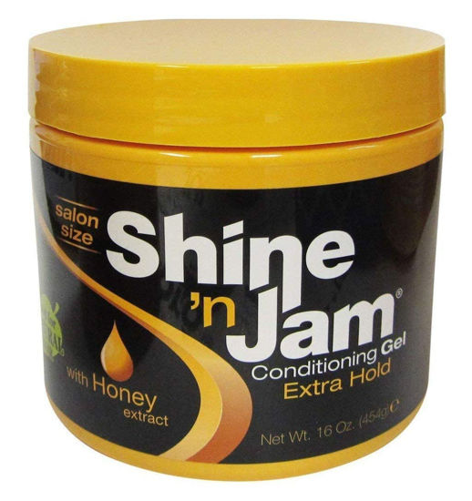 Picture of Shine N Jam Conditioning Gel Extra Hold 16 Ounce Jar (473ml) (2 Pack) - 3 SET