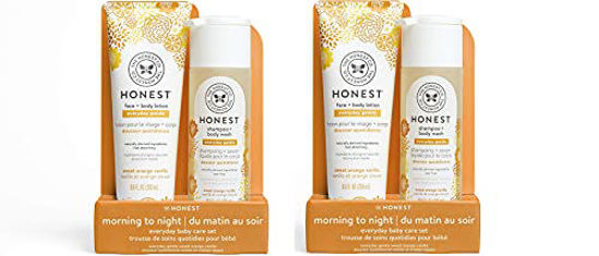 Picture of Sweet Orange Vanilla Shampoo + Body Wash (10 Fl. Oz) & Face + Body Lotion (8.5 Fl. Oz.) Bundle Tear Free Naturally Derived Ingredients Sulfate & Paraben Free Baby Bath,2-Pack