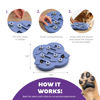 Picture of Outward Hound Nina Ottosson Dog Hide N' Slide Dog Puzzle Interactive Treat Puzzle Dog Enrichment Dog Toy, Level 2 Intermediate, Purple, Composite