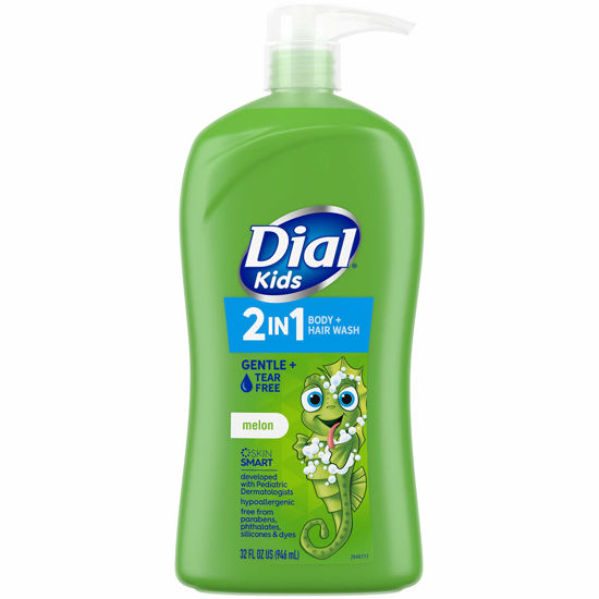 Picture of Dial Kids 2-in-1 Body+Hair Wash, Melon, 32 fl oz