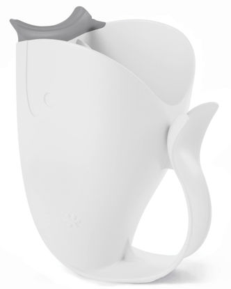 Picture of Skip Hop Baby Bath Rinse Cup, Moby Tear-Free Waterfall Rinser, White