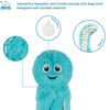 Picture of Best Pet Supplies OctoMutant Crinkle Plush Dog Toys for Interactive Play, Puppy and Senior Indoor Play, Colorful Octopus Toy Shape, Soft Head Stuffing, Cute and Cuddly - Turquoise