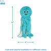 Picture of Best Pet Supplies OctoMutant Crinkle Plush Dog Toys for Interactive Play, Puppy and Senior Indoor Play, Colorful Octopus Toy Shape, Soft Head Stuffing, Cute and Cuddly - Turquoise