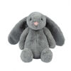 Picture of Best Pet Supplies Interactive Bunny Buddy Dog Toy with Crinkle and Squeaky Enrichment for Small and Medium Breed Puppies or Dogs, Cute and Plush - Bunny (Gray)