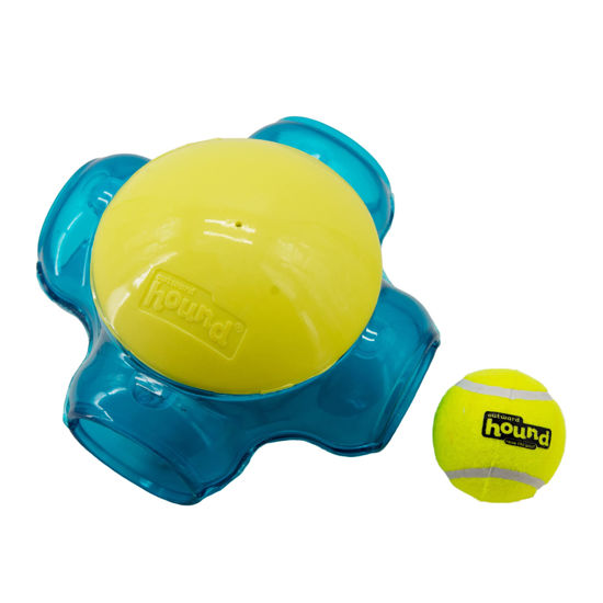 Picture of Outward Hound Tennis Maze Craze Interactive Squeaky Dog Toy, Green