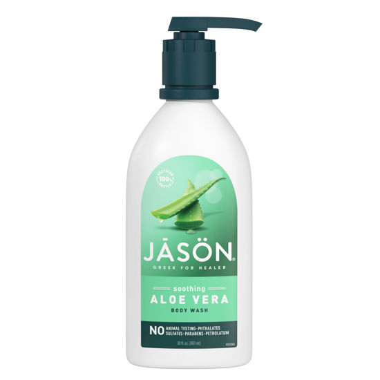 Picture of Jason Natural Body Wash & Shower Gel, Soothing Aloe Vera, 30 Oz