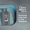 Picture of DOVE MEN+CARE DV M SH Charcoal Pump Purifying Shampoo Charcoal + Clay for Stronger, More Resilient Hair, with Plant-Based Cleansers, 31 oz