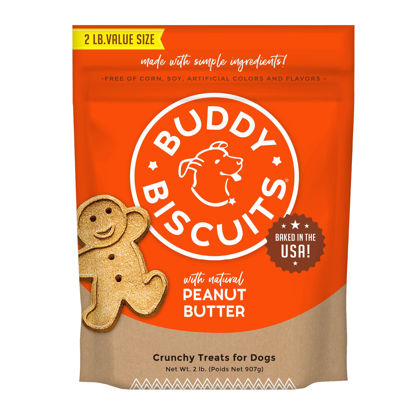 Picture of Buddy Biscuits 2 lb Bag of Crunchy Dog Treats, Made with Peanut Butter