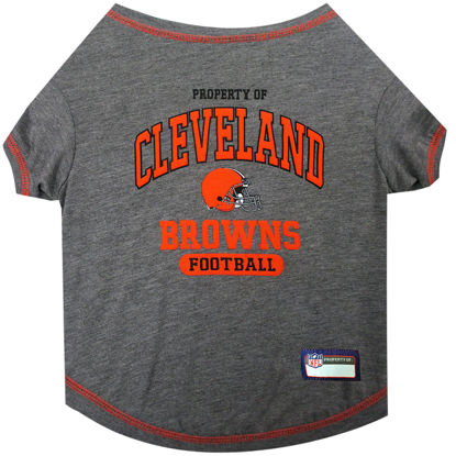 Picture of Pets First PET SHIRT for Dogs & Cats - NFL CLEVELAND BROWNS Dog T-Shirt, Small. - Cutest Pet Tee Shirt for the real sporty pup