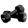 Picture of Portzon Weights Dumbbells 10 Colors Options Compatible with Set of 2 Neoprene Dumbbells Set,1-15 LB, Anti-Slip, Anti-roll, Hex Shape, Black