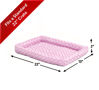 Picture of MidWest Homes for Pets Bolster Dog Bed 22L-Inch Pink Dog Bed or Cat Bed w/ Comfortable Bolster | Ideal for XS Dog Breeds & Fits a 22-Inch Dog Crate | Easy Maintenance Machine Wash & Dry