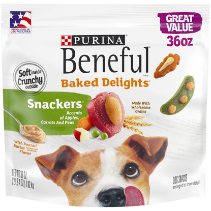 Picture of Purina Beneful Baked Delights Snackers Dog Treats, 36 OZ