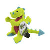 Picture of goDog Mesh Dragons Squeaky Plush Dog Toy, Double Chew Guard Technology - Green, Small