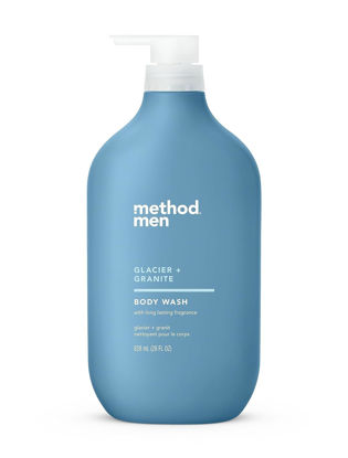 Picture of Method Men Body Wash, Glacier + Granite, Paraben and Phthalate Free, 28 FL Oz (Pack of 1)