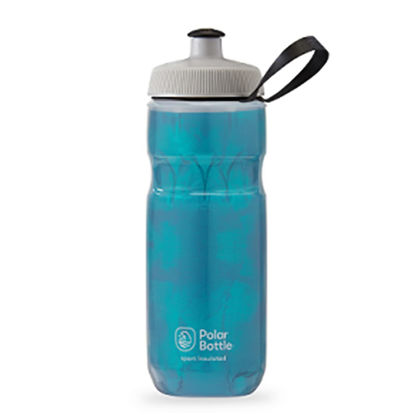 Picture of Polar Bottle Sport Insulated Water Bottle - BPA-Free, Sport & Bike Squeeze Bottle with Handle (Fly Dye - Aquamarine, 24 oz)