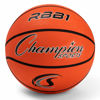 Picture of Champion Sports Rubber Official Basketball, Heavy Duty - Pro-Style Basketballs, Various Sizes - Premium Basketball Equipment, Indoor Outdoor - Physical Education Supplies (Size 7, Orange)