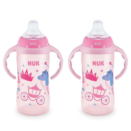 Picture of NUK Learner Cup, 10 oz, 8+ Months, 2 Count - BPA Free, Spill Proof Sippy Cup