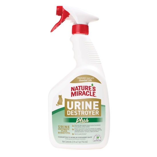 Picture of Nature's Miracle Urine Destroyer Plus for Cats, Enzymatic Formula for Severe Cat Urine Stains, 32 oz