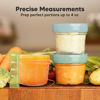 Picture of KeaBabies 6pk 4oz Glass Baby Food Containers - Leak-Proof, Microwavable Small Baby Glass Jars with Lids, Baby Food Storage Containers, Baby Snack Containers, BPA-Free Baby Food Jars (Musk Dusk)