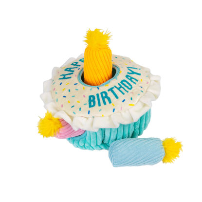 Picture of Outward Hound Hide A Birthday Cake, Plush Puzzle Birthday Themed Dog Toy