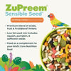 Picture of ZuPreem Sensible Seed Bird Food, Cockatiel, Lovebird, Quaker, Small Conure, Lorikeet, Seed and Pellet Blend for Medium Birds, Food Mixer Topper, Enriching Variety, Made in USA, Bird Seed (M, 2 lb)