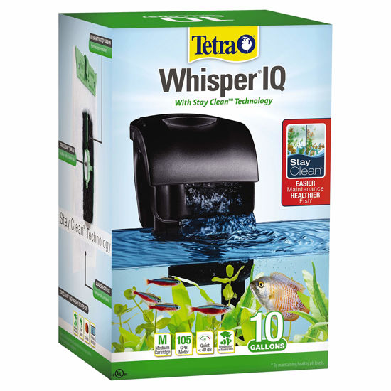 Picture of Tetra Whisper IQ Power Filter 10 Gallons, 105 GPH, with Stay Clean Technology