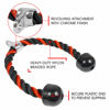 Picture of Yes4All Deluxe Black & Red Tricep Rope Cable Attachment,36 inch Exercise Machine Attachments Pulley System Gym Pull Down Rope with Carabiner