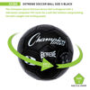 Picture of Champion Sports Extreme Series Soccer Ball, Size 3 - Youth League, All Weather, Soft Touch, Maximum Air Retention - Kick Balls for Kids Under 8 - Competitive and Recreational Futbol Games, Black