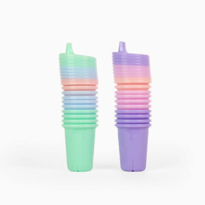 Picture of The First Years Take and Toss 10 Oz Pastel Modern Plastic Sippy Cups Value Party Pack