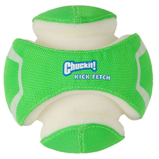 Picture of ChuckIt! Kick Fetch Dog Toy Ball, Glow In The Dark, Small