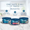 Picture of Blue Buffalo Tastefuls Natural Pate Wet Cat Food Variety Pack, Salmon, Chicken, Ocean Fish & Tuna Entrées 3-oz Cans (12 Count - 4 of Each Flavor)