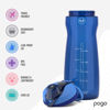 Picture of Pogo 64oz Plastic Water Bottle with Leak-Proof Chug Lid and Carry Handle, Reusable, BPA Free, Capacity Markings, Dishwasher Safe, Perfect for Travel, School, Outdoors, and Gym, Blue