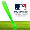 Picture of Franklin Sports Plastic Baseball Bat and Ball Set - MLB Kids Plastic Bats - Lightweight Kids Bat + Plastic Baseball Set - 30" Youth Baseball Bat - Green